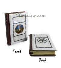 Mother of Pearl Bible with Printed Picture 